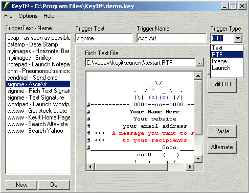 KeyIt! Screenshot